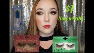 Dollar Tree Ioni Lashes & Glue | Review/Tutorial