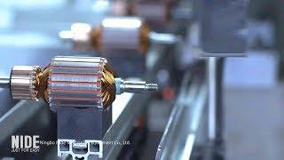 automatically  motor manufacturing - stator and armature production assembly line