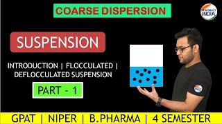 SUSPENSION INTRODUCTION | TYPES OF SUSPENSION | GPAT | NIPER | DI | PHARMACIST