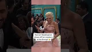 Hannah Waddingham Shows Off Her Sneakers At The Emmys!  #Shorts