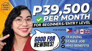 FOR BEGINNERS: P39,500/Month | Work From Home w/ HMO & TRAINING | NOW HIRING for PINOYS