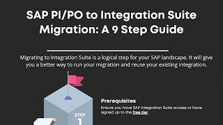 9 Step plan for SAP PI PO to Integration Suite