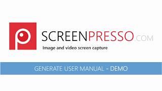 User manual generation with Screenpresso