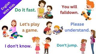 1000 Speak English With Kids Sentences | Spoken English for kids | Daily use English sentences