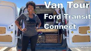 Van tour, Tiny Van, Ford Transit Connect, No Build, Van Life