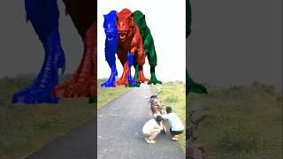 Big dinosaur chaseT-Rexe chasing part #shorts #dinosaur #youtube #dinosaurs #superman #video