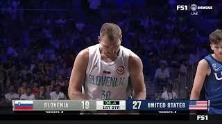 Slovenia vs USA Full Game Highlights | FIBA World Cup Preparation Game |