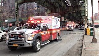 FDNY - Multiple FDNY EMS Units Responding Urgently to Multi Car Accident