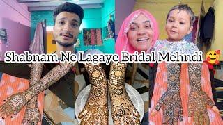 Shabnam Ne Lagaye Bridal Ko Mehndi  | Bridal Mehndi Designs  | Mushab Vlog