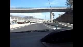 Tenerife - Driving the Car to The Airport Reina Sofia