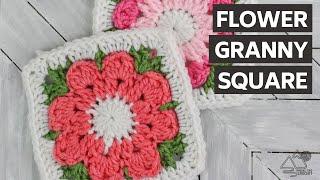 How to Crochet: FLOWER Granny SQUARE