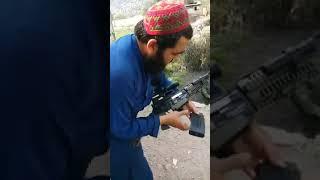 M4 shape 12 bore best style gun made in Dara made by Bilal enginer