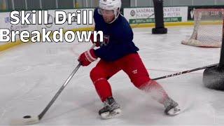 Hockey Skill Drill : Half Wall Work!