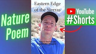 Spoken Word Poetry #Shorts Haiku Slam Poem about Eastern Edge of the Sierras Mountains and Clouds