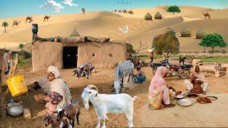 Ancient Desert Village Life Pakistan | Cooking Desert Village Food | Traditional Life  | desert life