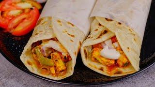 पनीर टिक्का रोल आसान तरीके से घर पर बनाये | Paneer Tikka Roll | Paneer Roll Recipe | Kabitaskitchen