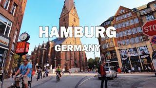 Hamburg, Germany - Driving Downtown 4K