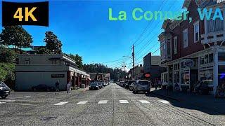 Downtown La Conner, WA Driving Tour in Spring 2023.