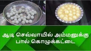 ஆடி செவ்வாயில் அம்மனுக்கு பால் கொழுக்கட்டை - Nanjil Prema Samayal