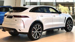 2024 Jaguar F-Pace SVR 575 Edition in Ostuni Pearl White | Interior and Exterior Review [4K] HDR