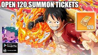 Marine Hunter Gameplay - Open 120 Summon Tickets One Piece RPG