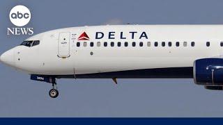 Wing of Delta plane strikes runway during landing attempt at NYC Airport