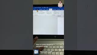 How to create shapes in microsoft word?