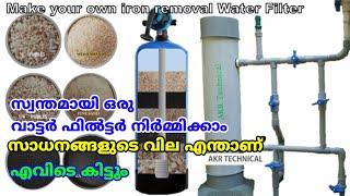 Make your own Iron removal Water Filter from PVC Pipe or Vessel Filter | akrtechnical