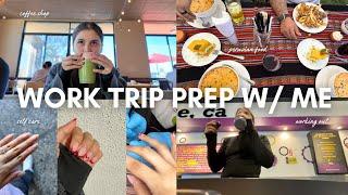 vlog: prep with me for a work trip to Canada as a social media coordinator working 9-5pm!