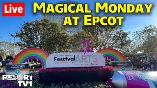 Live: Magical Monday at Epcot - Figment Scavenger Hunt, Rides, Shopping & More - Disney World Live