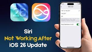 Siri Not Talking after iOS 26 Update | Here's the Fix!