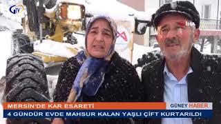 TARSUS’TA 4 GÜNDÜR EVDE MAHSUR KALAN YAŞLI ÇİFT KURTARILDI