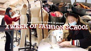 a week in my life at fashion school | NYC fashion student, Parsons art school vlog