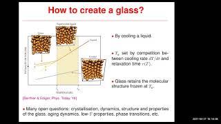 "The Quest for the Ideal Glass" by Prof. Ludovic Berthier (Universite de Montpellier)