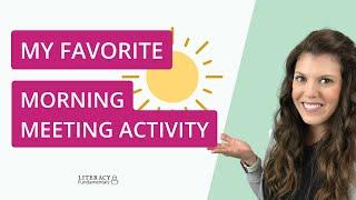 The best morning meeting activity for elementary students