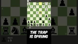 An Easy Chess Trap!  #chess #chesstraps #chessopenings
