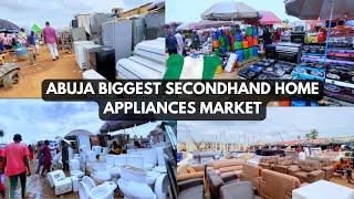 Abuja biggest and cheapest secondhand market for home appliances in Nigeria  #abuja #abujamarket