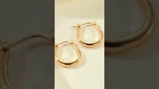 Gold Hoop Earrings 14K Gold Hoop Earrings for Women