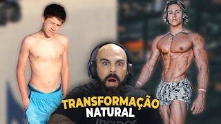 REAGINDO AO TREINO E TRANFORMAÇÃO FÍSICA NATURAL DO ALEX EUBANK