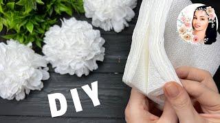 How to make Easy Tissue Paper Flowers  DIY Paper Craft Tutorial