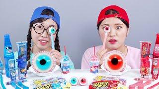 Red Jelly VS Blue Jelly Challenge DONA