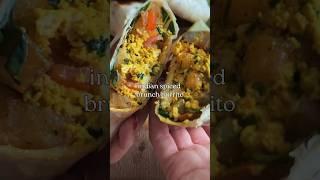 Indian Spiced Brunch Burrito #shorts #veganburrito #easyrecipes #30daysofvegan