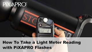 How to use a Flash Meter with Pixapro Studio Strobes