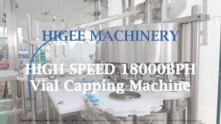 Vial high speed capping machine testing video