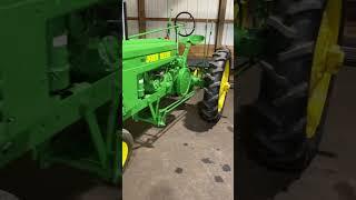 John Deere tractor walk by @Ohio Expo #johndeereclassic #johndeere #oldtractors