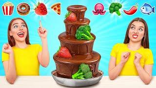 Chocolate Fountain Fondue Challenge by Super Hyper DO