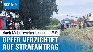 Nach Mähdrescher-Unfall: Gericht stellt Verfahren ein, Opfer verzichtet auf Strafantrag | NDR Info