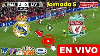 Real Madrid vs. Liverpool en vivo, donde ver, a que hora juega Real Madrid UEFA Champions League hoy