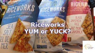 Riceworks Crisps  YUM or YUCK? : Black Japonica, Sea Salt, Brown Rice & Flax : Episode FR058