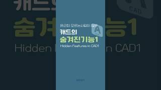 캐드 숨겨진 기능 | Hidden Features in CAD